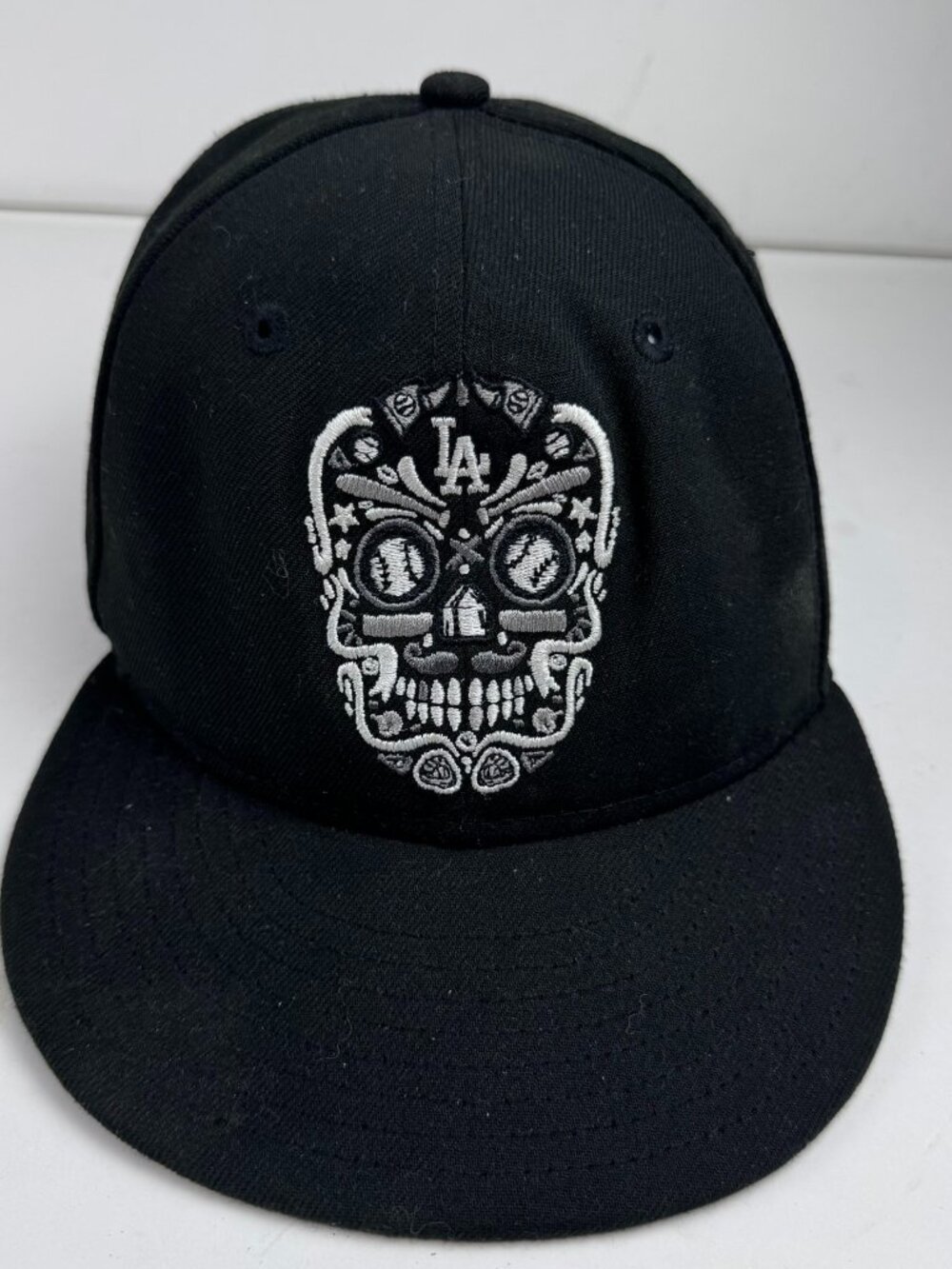 LA Dodgers New Era 9FIFTY Sugar Skull Day of The Dead Snapback Hat Cap Black OS